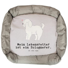 Mr. & Mrs. Panda Tierbett Bologneser Lebensretter - Grau Pastell – Bild 1 von 7