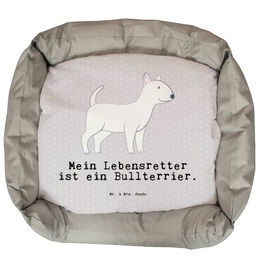 Mr. & Mrs. Panda Tierbett Bullterrier Lebensretter - Grau Pastell – Bild 1 von 7
