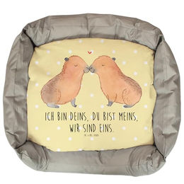 Mr. & Mrs. Panda Tierbett Capybara Liebe Gelb Pastell – Bild 1 von 7