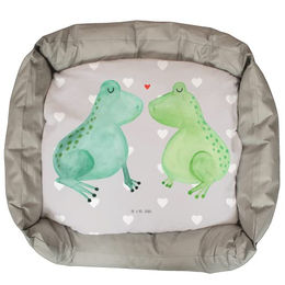 Mr. & Mrs. Panda Tierbett Frosch Liebe - Grau Pastell – Bild 1 von 7