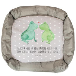 Mr. & Mrs. Panda Tierbett Frosch Liebe - Grau Pastell – Bild 1 von 7