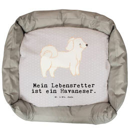 Mr. & Mrs. Panda Tierbett Havaneser Lebensretter - Grau Pastell – Bild 1 von 7