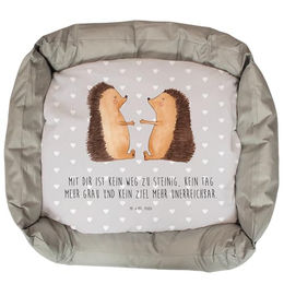 Mr. & Mrs. Panda Tierbett Igel Liebe - Grau Pastell – Bild 1 von 7