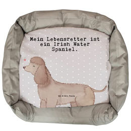Mr. & Mrs. Panda Tierbett Irish Water Spaniel Lebensretter - Grau Pastell – Bild 1 von 7