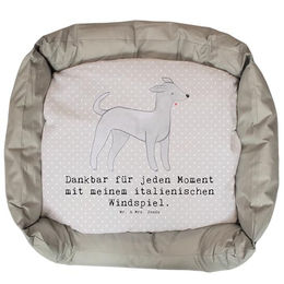 Mr. & Mrs. Panda Tierbett Italienisches Windspiel Moment - Grau Pastell – Bild 1 von 7