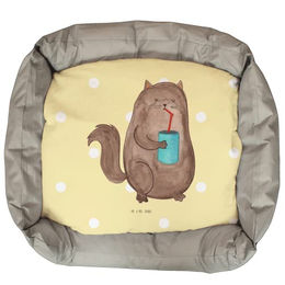 Mr. & Mrs. Panda Tierbett Katze Dose Gelb Pastell – Bild 1 von 7