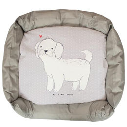 Mr. & Mrs. Panda Tierbett Malteser Lebensretter - Grau Pastell – Bild 1 von 7