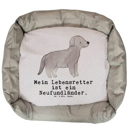 Mr. & Mrs. Panda Tierbett Neufundländer Lebensretter - Grau Pastell – Bild 1 von 7