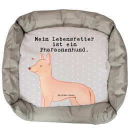 Mr. & Mrs. Panda Tierbett Pharaonenhund Lebensretter - Grau Pastell – Bild 1 von 7