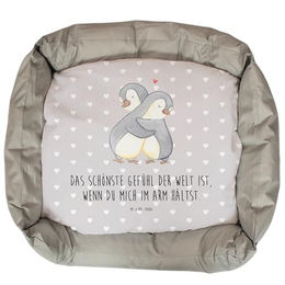 Mr. & Mrs. Panda Tierbett Pinguine Kuscheln - Grau Pastell – Bild 1 von 7