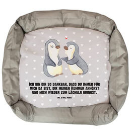 Mr. & Mrs. Panda Tierbett Pinguine trösten - Grau Pastell – Bild 1 von 7