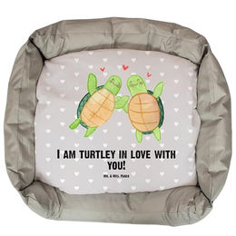 Mr. & Mrs. Panda Tierbett Schildkröten Paar Grau Pastell – Bild 1 von 7