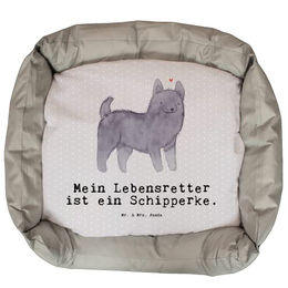 Mr. & Mrs. Panda Tierbett Schipperke Lebensretter - Grau Pastell – Bild 1 von 7