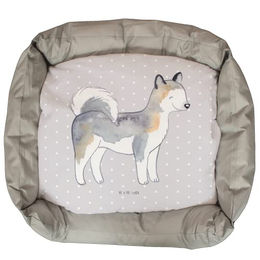 Mr. & Mrs. Panda Tierbett Siberian Husky Lebensretter - Grau Pastell – Bild 1 von 7