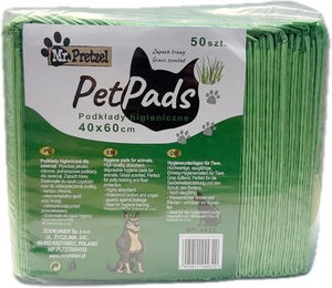 Produktbild von MR. PRETZEL Hygieneunterlagen mit Grasduft für Hunde 40x60cm 50 St.