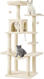 Produktbild von MSMASK Kratzbaum groß, Mehrstöckiger Katzenbaum Stabil,