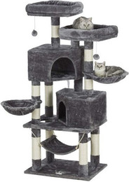 Produktbild von MSMASK Kratzbaum Katzenbaum mit großer Höhle und Sisal-Stämmen