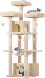 Produktbild von MSMASK Kratzbaum mit 3 Aussichtplattformen, 2 Höhlen und Hängematte