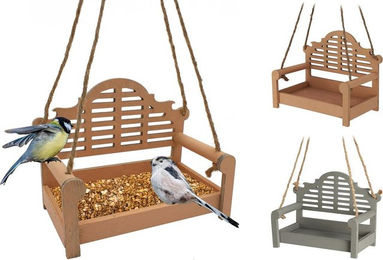 Produktbild von mucHome Futterstation Bank aus Holz, Hängende