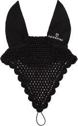 Produktbild von Mückenhaube für Pferde aus Baumwolle mit Nuckel Equestro