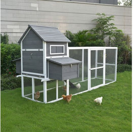 Mucola Hühnerstall Hühnervoliere Hühnerhaus Geflügelstall Hühner Freigehege, 2 Nestboxen mit insgesamt 4 Legenestern, XXL Freilaufgehege – Bild 1 von 5