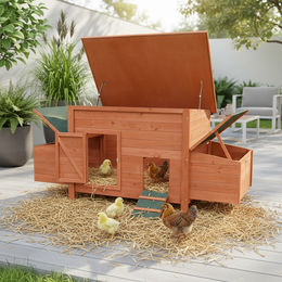 Produktbild von Mucola Hühnerstall XXL aus Holz mit 2 Eiablagen