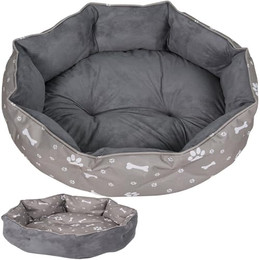 Produktbild von Mucola Katzenbett waschbar Katzenschlafplatz Ø60cm mit Wendekissen