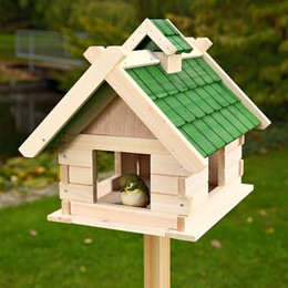 Produktbild von Mucola Vogelhaus Holz Vogelvilla 44 x 34 x 37 cm