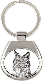 Produktbild von Mudi - keychain with a dog, keychain with a print, personalized pendant from the Art-Dog brand silber