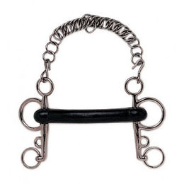 Produktbild von Mullen Pelham Gebiss für Pferde mit flexibler Gummibohle Sefton