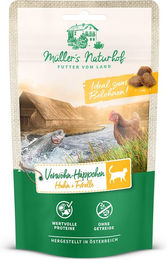 Produktbild von Müller’s Naturhof Huhn und Forelle Verwöhn-Häppchen - 7 x 50 g