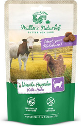 Produktbild von Müller’s Naturhof Verwöhn-Häppchen Kalb und Huhn - 7 x 50 g
