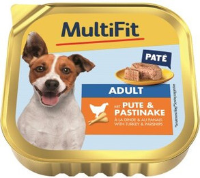 Produktbild von MultiFit Adult Little Dog Pute und Pastinaken - 22 x 150 g