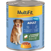 Produktbild von MultiFit Adult Ragout Kaninchen und Karotten - 24 x 800 g