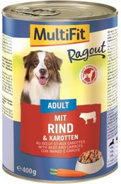 Produktbild von MultiFit Adult Ragout Rind und Karotten - 12 x 400 g