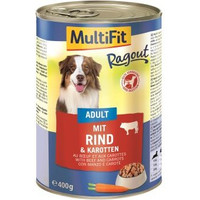 Produktbild von MultiFit Adult Ragout Rind und Karotten - 12 x 400 g