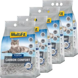 Produktbild von MultiFit Carbon Comfort Katzenstreu - 4 x 12 l