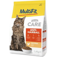 Produktbild von MultiFit Care Trockenfutter Katze Adult Anti Hairball mit Huhn - 2 x 1,4 kg