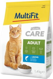 Produktbild von MultiFit Care Trockenfutter Katze Adult Lachs - 2 x 1,4 kg