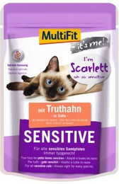Produktbild von MultiFit It's Me Scarlett Sensitive mit Truthahn - 24 x 85 g