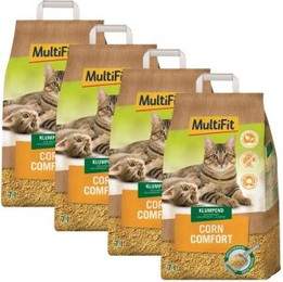 Produktbild von MultiFit Klumpstreu Corn Comfort - 4 x 7 l