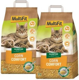 Produktbild von MultiFit Klumpstreu Corn Comfort - 2 x 7 l
