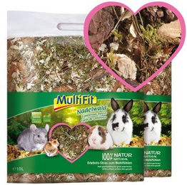 MultiFit Nadelwald Überstreu für Nager und Kleintiere - 2 x 10 l – Bild 1 von 2