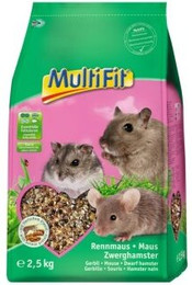 Produktbild von MultiFit Nagerfutter für Maus, Rennmaus und Zwerghamster - 2,5 kg