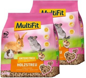 Produktbild von MultiFit Natur-Holzstreu - 2 x 4,4 kg