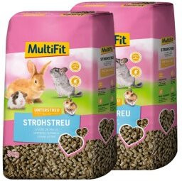 Produktbild von MultiFit Natur-Strohstreu Unterstreu - 2 x 8 kg