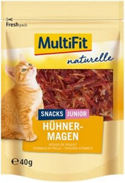 Produktbild von MultiFit naturelle Hühnermagen Junior 4x40g