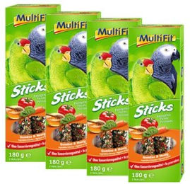 Produktbild von MultiFit Papagei Sticks Gemüse Honig - 4 x 2 Stk.