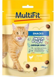 Produktbild von MultiFit Snack&Play Chicken Balls - 50 g