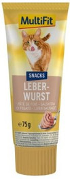 Produktbild von MultiFit Snackpaste Leberwurst 3x75 g